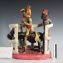 1986.16343 Mexican Folk Art, Devil Riding A Bull-5