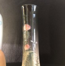 Eocean Vase Featuring Thistles and a Bumble Bee