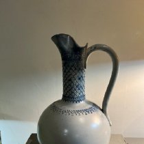 Ewer Featuring Die-Impressed Cobalt Decorations