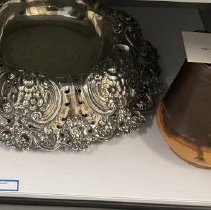 Pitcher Featuring a Light-Brown and Black Metallic Glaze