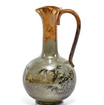 Limoge Line Pitcher Featuring a Butterfly