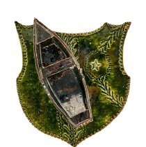 Pen Tray Featuring a Boat