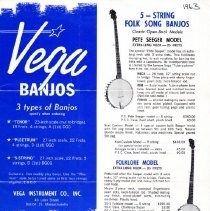 handbill/vega banjo 1963