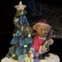 knick knack/santa bear playing banjo