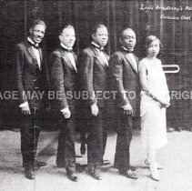 Louis Armstrong's Hot Five (Johnny St. Cyr 1st on right) ca. 1925