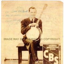 Banjo Murphy Columbia Broadcasting System (CBS) ca. 1930