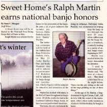 newspaper clipping page 1/the new era - sweet home's ralph martin