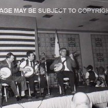 Charlie Tagawa, Don Obertone & unknown banjoist  ca. 1970