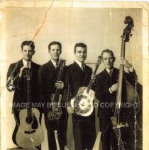 Cowboy Band (Ray Shidler 3rd from left) ca. 1950