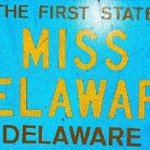 auto tag/the first state miss deleware - cathy lawton