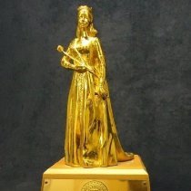 statuette/miss america pageant preliminary talent winner cathy lawton
