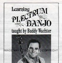 instruction booklet/learning plectrum banjo taught by buddy wachter