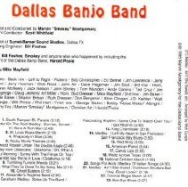 cd back liner/dallas banjo band