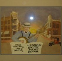 painting/guthrie jazz banjo 2006 festival by K. Mack Boles