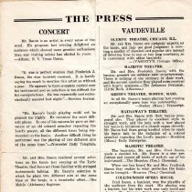 theater program page 2/fred & cassie bacon