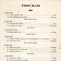 theater program page 3/fred & cassie bacon