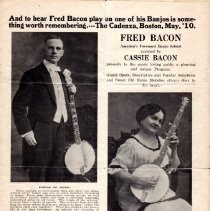 theater program front page/fred & cassie bacon
