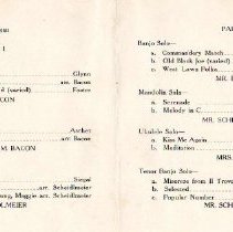 program page 2/mr & mrs fred j. bacon recital