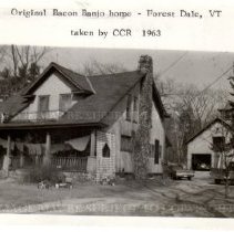 Bacon Banjo Company home in Forest Dale, Vermont 1963