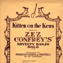 sheet music/kitten on the keys