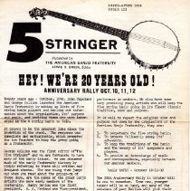 newsletter/5 stringer summer/autumn 1968