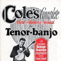 instruction book/cole's complete chord & harmony manual for tenor banjo