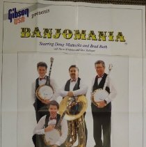 poster/gibson usa presents banjomania