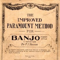instruction book/the improved paramount method for banjo finger style