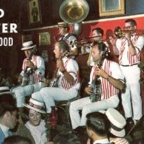 postcard/red garter hollywood