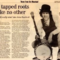 newspaper article/he tapped roots like no other (john hartford)