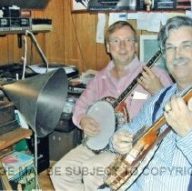 Steve Caddick & Paul Poirier recording on Edison Machine October 2007