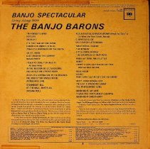 back of album sleeve/banjo spectacular string along/banjo barons