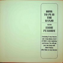 page 1 of album sleeve/how to play the banjo eddie peabody