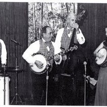 Cathy Lawton with dad, Sparkey Lawton's band ca. 1971
