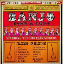 front of album sleeve/banjo sing-a-long bob cain singers