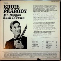 back of album sleeve/eddie peabody mr. banjo's back in town