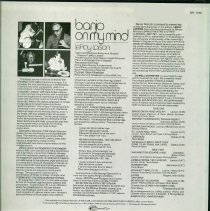 back of album sleeve/banjo on my mind leroy larson