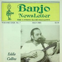 magazine front cover/banjo newsletter may 2002 eddie collins