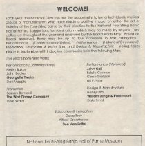 program page 2/national four-string banjo hall of fame induction 2007