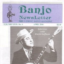 magazine front cover/banjo newsletter april 2004 interview w/david hoffman
