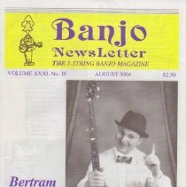 magazine front cover/banjo newsletter august 2004 bertram levy