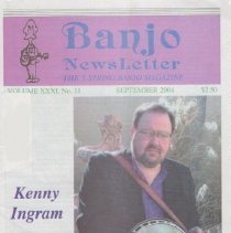 magazine front cover/banjo newsletter september 2004 kenny ingram