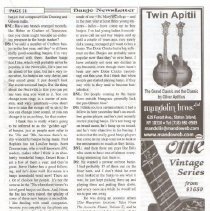 magazine article page 21/banjo newsletter october 2004 dave schenkman