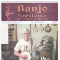 magazine front cover/banjo newsletter october 2004 dave schenkman