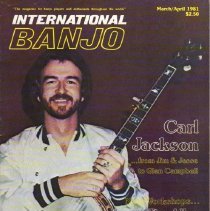 magazine front cover/international banjo march/april 1981 carl jackson