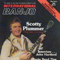 magazine front cover/international banjo may/june 1981 scotty plummer