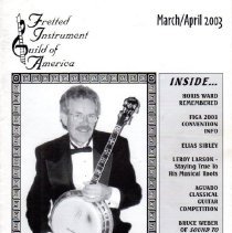 magazine front cover/fretted instrument guild march-april 2023 leroy larson