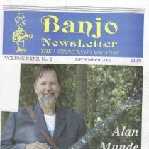 magazine front cover/banjo newsletter december 2004 alan munde