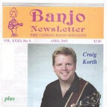 magazine front cover/banjo newsletter april 2005 craig korth