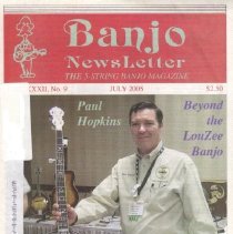 magazine front cover/banjo newsletter july 2005 paul hopkins